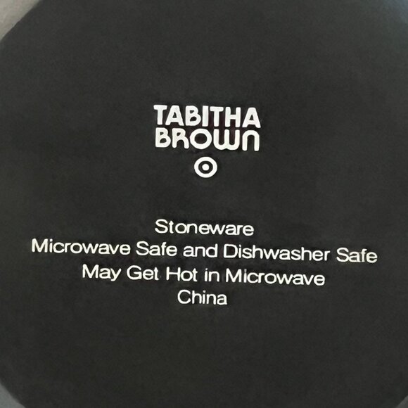 TABITHA BROWN Floral Black and White Poppies Stoneware Coffee Tea Cup Mug - Picture 9 of 9